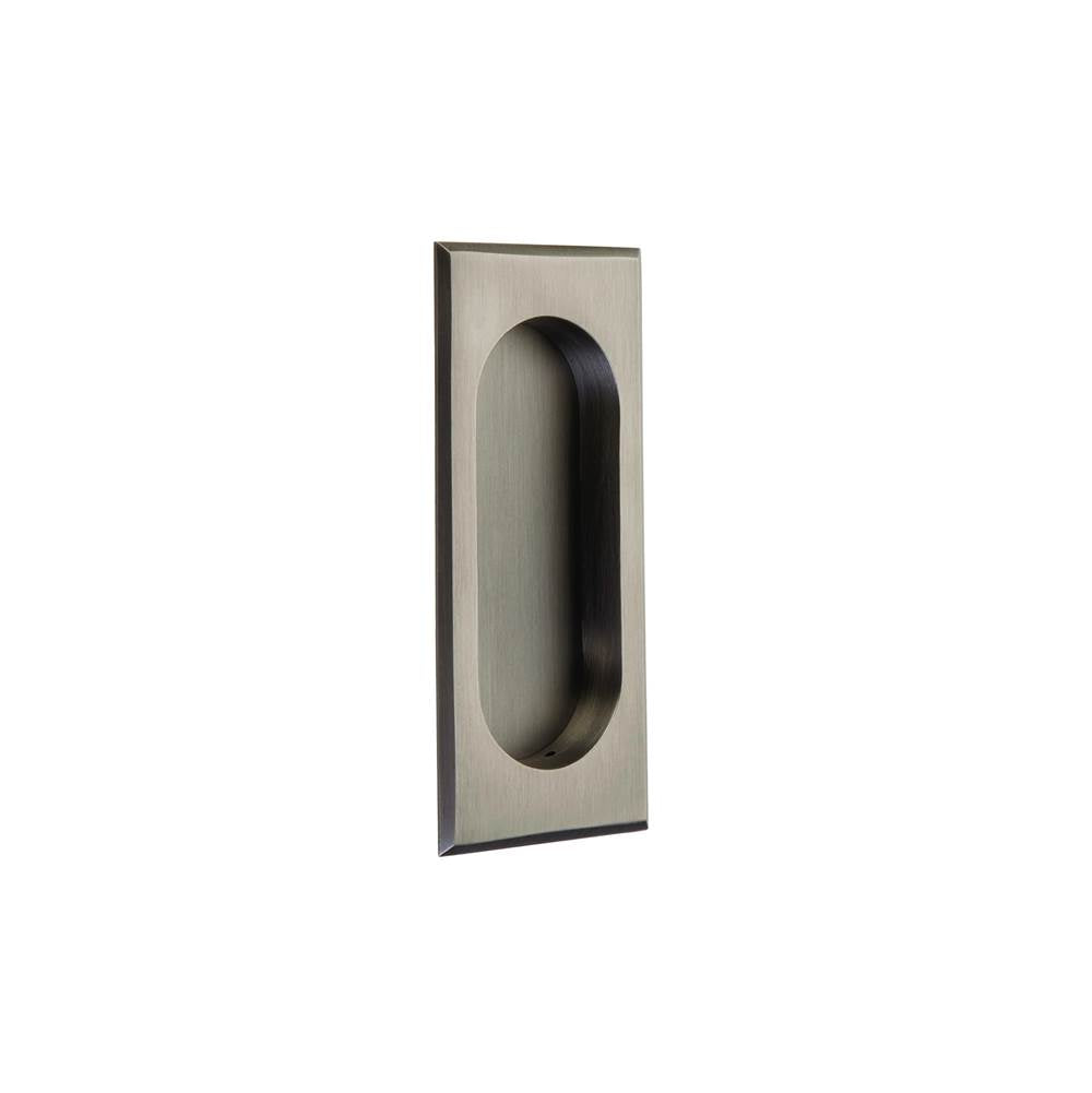 Emtek - Rect Flush Pull 4'', US15A - Pewter