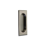 Emtek - Rect Flush Pull 4'', US15A - Pewter