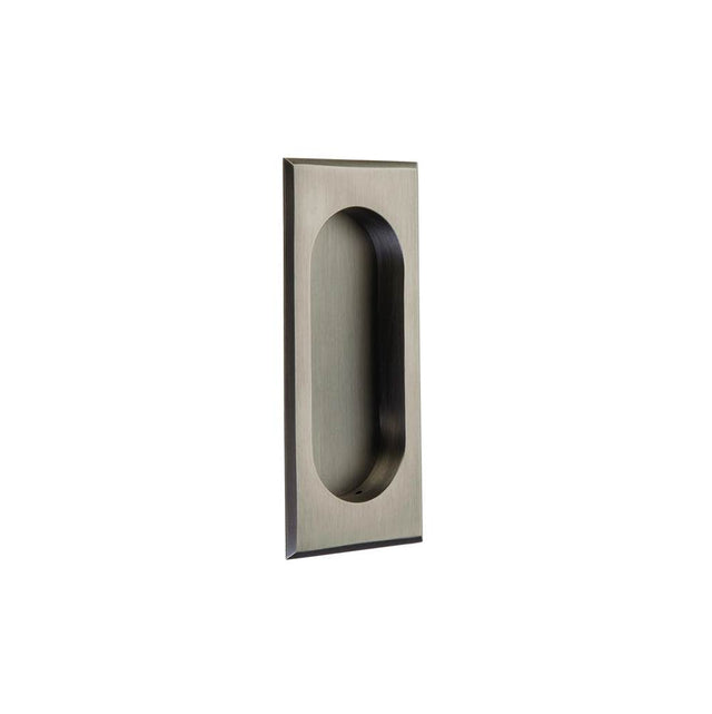 Emtek - Rect Flush Pull 4'', US15A - Pewter