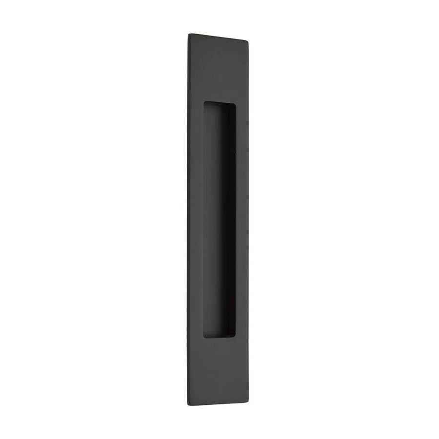 Emtek - Brass Modern Rectangular Flush Pull 10'', US19 - Flat Black