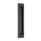 Emtek - Sandcast Bronze Rectangular Flush Pulls -10'', MB - Medium Bronze Patina