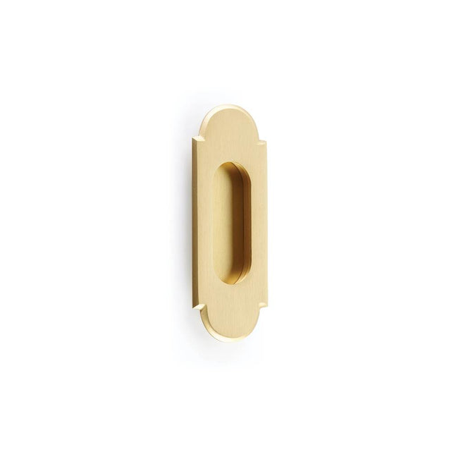 Emtek - Brass No.8 Style Flush Pull 5'', US4 - Satin Brass