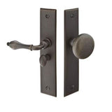 Emtek - Screen Door Locks, RH, Rectangular, US19 - Flat Black