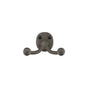 Emtek - Bronze Dbl Hook with plate, MB - Medium Bronze Patina