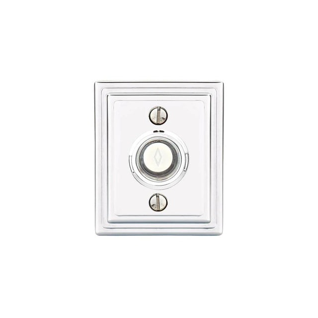 Emtek - Brass Drbell, Wilshire Rosette, US26 - Polished Chrome