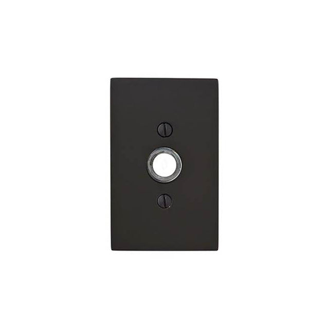 Emtek - Brass Drbell, Mod Rect Rose, US19 - Flat Black