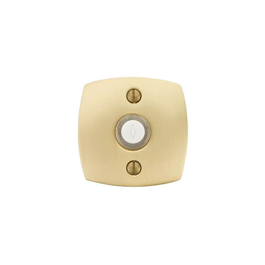 Emtek - Brass Doorbell with Urban Modern Rosette US4 - Satin Brass