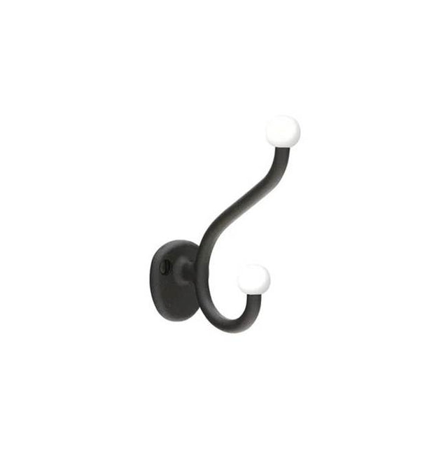 Emtek - STEEL HOOK, FLAT BLACK STEEL - Flat Black Steel