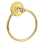 Emtek - Brass TowelRing, Rope Rosette, 6-7/8'', US3 Lifetime - Polished Brass