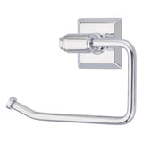 Emtek - Transitional Brass Paper Holder - Bar Style, Quincy Rosette, US26 - Polished Chrome