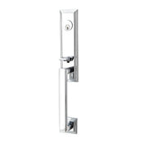 Emtek - Sgl Cyl, Wilshire Tub Ent, Argos Lever, LH, US26 - Polished Chrome