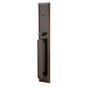 Emtek - Sgl Cyl, Melrose Tub Ent, Arts and Crafts Lever, LH, US10B - Oil Rubbed Bronze