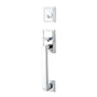 Emtek - Sgl Cyl, Hamden Tub Ent, Argos Lever, LH, US26 - Polished Chrome
