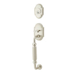 Emtek - Sgl Cyl, Knoxville Tub Ent, Arts and Crafts Lever, LH, US15 - Satin Nickel