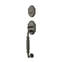 Emtek - Sgl Cyl, Knoxville Tub Ent, Arts and Crafts Lever, RH, US10B - Oil Rubbed Bronze