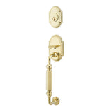 Emtek - Sgl Cyl, Knoxville Tub Ent, Arts and Crafts Lever, RH, US3NL - Unlacquered Brass