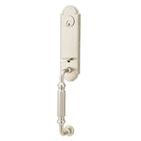Emtek - Sgl Cyl, Orleans Tub Ent, Arts and Crafts Lever, RH, US15 - Satin Nickel