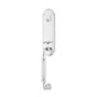 Emtek - Sgl Cyl, Orleans Tub Ent, Argos Lever, LH, US26 - Polished Chrome