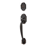 Emtek - Sgl Cyl, Nashville Tub Ent, Arts and Crafts Lever, LH, US10B - Oil Rubbed Bronze