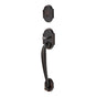 Emtek - Sgl Cyl, Nashville Tub Ent, Arts and Crafts Lever, LH, US10B - Oil Rubbed Bronze
