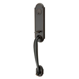 Emtek - Sgl Cyl, Richmond Tub Ent, Arts and Crafts Lever, LH, US10B - Oil Rubbed Bronze