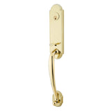Emtek - Sgl Cyl, Richmond Tub Ent, Arts and Crafts Lever, RH, US3NL - Unlacquered Brass