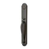 Emtek - Sgl Cyl, Wilmington Tub Ent, Arts and Crafts Lever, LH, US10B - Oil Rubbed Bronze