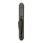 Emtek - Sgl Cyl, Wilmington Tub Ent, Arts and Crafts Lever, LH, US10B - Oil Rubbed Bronze