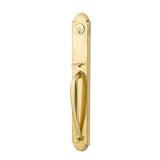 Emtek - Sgl Cyl, Wilmington Tub Ent, Astoria Clear Knob, US7 - French Antique