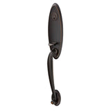 Emtek - Sgl Cyl, Marietta Tub Ent, Arts and Crafts Lever, LH, US10B - Oil Rubbed Bronze