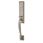Emtek - Sgl Cyl, Adams Tub Ent, The Ace Knurled Knob, US15A - Pewter