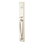 Emtek - Sgl Cyl, Jefferson Tub Ent, Arts and Crafts Lever, LH, US15 - Satin Nickel