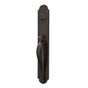 Emtek - Sgl Cyl, Greeley Tub Ent, Aurora Lever, LH, MB - Medium Bronze Patina