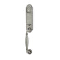 Emtek - Sgl Cyl, Monolithic with Normandy Grip Tub Ent, Lafayette Lever, LH, SWS - Satin Steel