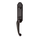 Emtek - Sgl Cyl, Octagon Tub Ent, Medici Lever, LH, FB - Flat Black Bronze Patina