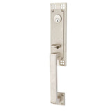 Emtek - Sgl Cyl, Arts and Crafts Tub Ent, Arts and Crafts Lever, LH, US15 - Satin Nickel