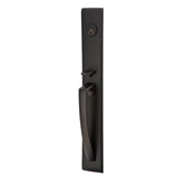 Emtek - Sgl Cyl, Orion Tub Ent, Argos Lever, LH, US19 - Flat Black