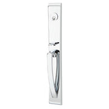 Emtek - Sgl Cyl, Orion Tub Ent, Argos Lever, LH, US26 - Polished Chrome