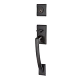 Emtek - Sgl Cyl, Ares Tub Ent, Argos Lever, LH, US19 - Flat Black