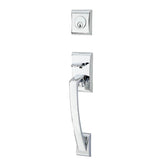 Emtek - Sgl Cyl, Ares Tub Ent, Argos Lever, LH, US26 - Polished Chrome