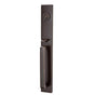 Emtek - Sgl Cyl, Lausanne Tub Ent, Argos Lever, LH, US10B - Oil Rubbed Bronze