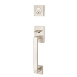 Emtek - Sgl Cyl, Baden Tub Ent, Argos Lever, LH, US15 - Satin Nickel