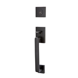 Emtek - Sgl Cyl, Baden Tub Ent, Argos Lever, LH, US19 - Flat Black