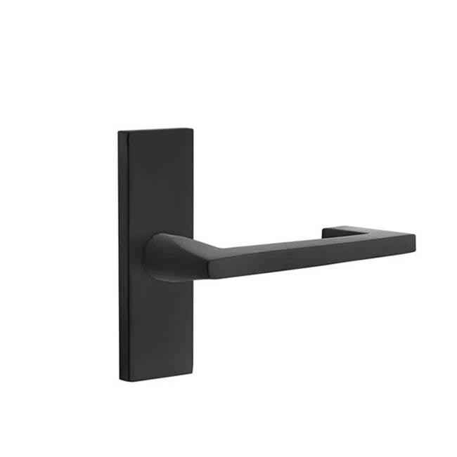 Emtek - Dummy, Single Sided, Stretto 1.5x5, Argos Lever, RH, US19 - Flat Black