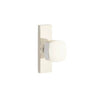 Emtek - Dummy, Single Sided, Stretto 1.5x5, Freestone Square Knob, US14 - Polished Nickel