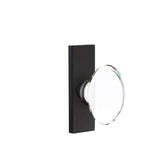 Emtek - Dummy, Single Sided, Stretto 1.5x5, Hampton Knob, US19 - Flat Black