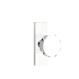 Emtek - Dummy, Single Sided, Stretto 1.5x5, Octagon Knob, US26 - Polished Chrome