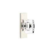 Emtek - Dummy, Single Sided, Stretto 1.5x5, Windsor Crystal Knob, US14 - Polished Nickel