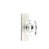 Emtek - Dummy, Single Sided, Stretto 1.5x5, Windsor Crystal Knob, US15 - Satin Nickel