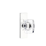 Emtek - Dummy, Single Sided, Stretto 1.5x5, Windsor Crystal Knob, US26 - Polished Chrome